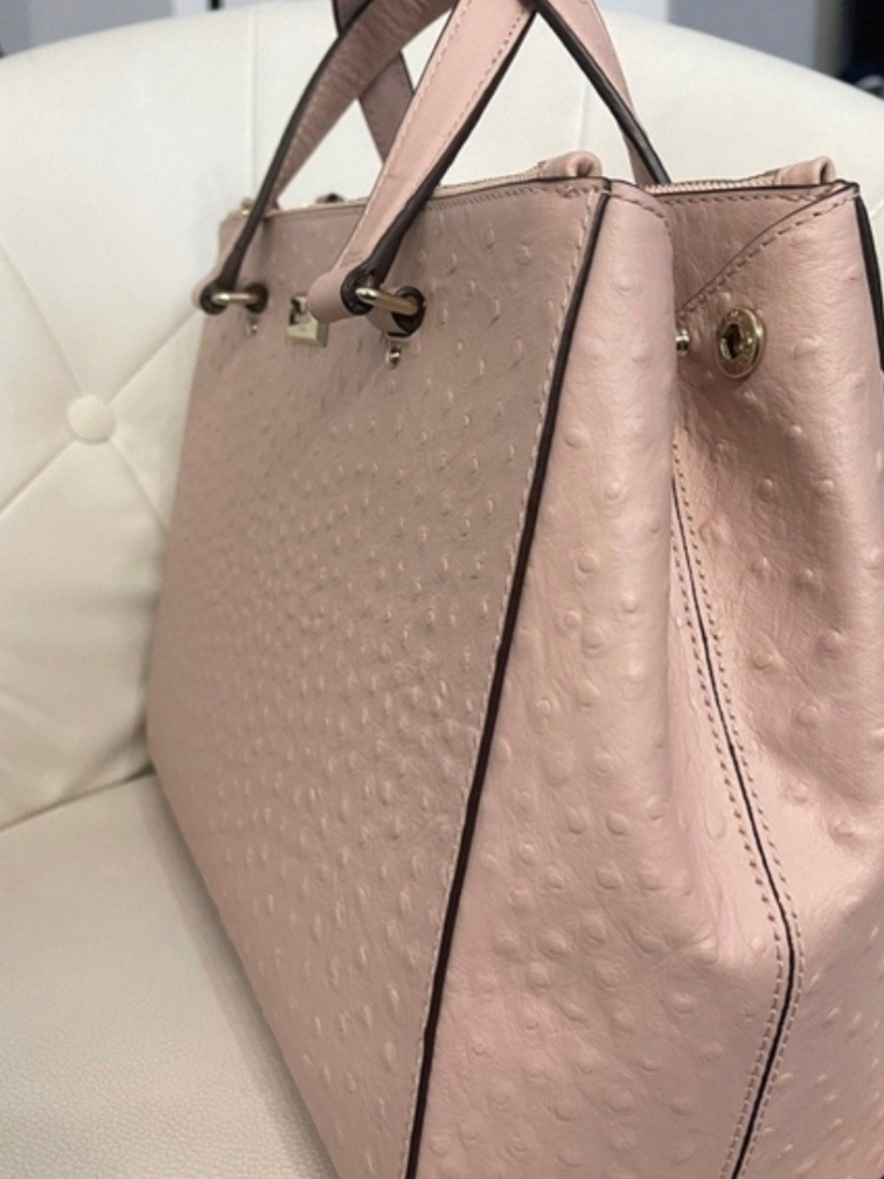 Kate Spade Pink Ostrich Leather Purse NWT